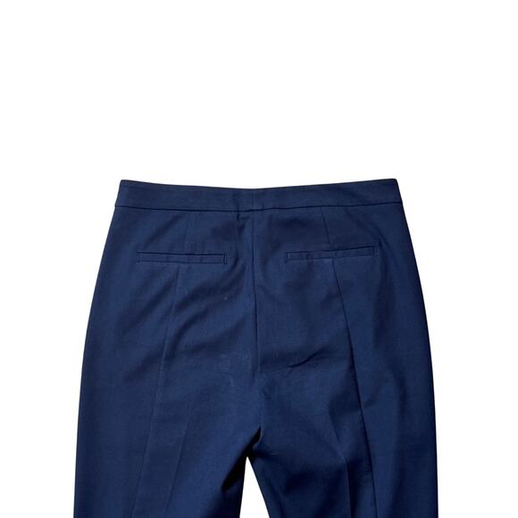 Reiss Darlas Skinny Mid Rise Zip-Hem Cropped Trousers Pants Blue Women's Size 4 - Picture 9 of 13